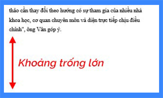 Loại bỏ khoảng trống cuối trang Word