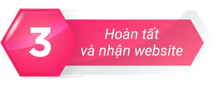 Hoàn tất và nhận website