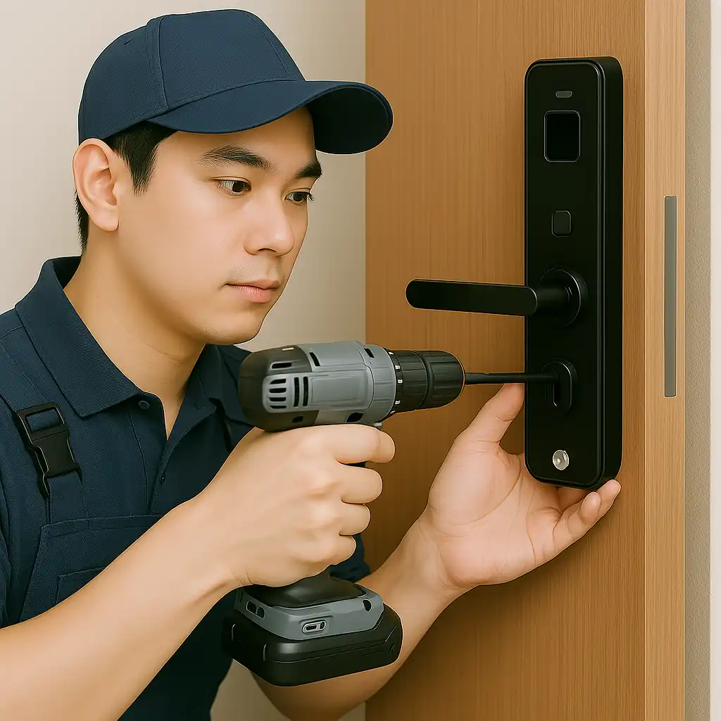 Lắp khóa vân tay Hồ Chí Minh – Giải pháp an ninh hiện đại cùng Anh Khôi Smart Tech