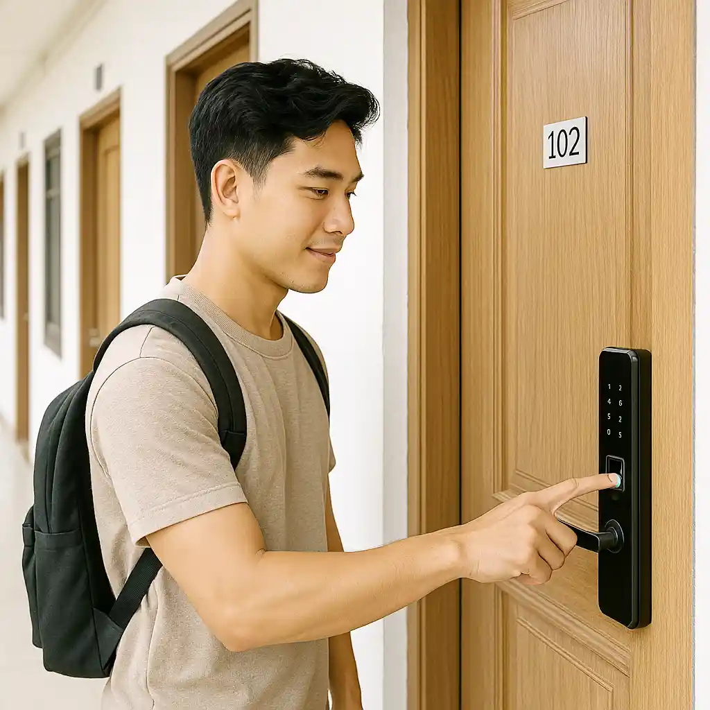 Khóa cửa vân tay giúp quản lý căn hộ cho thuê dễ dàng như thế nào?