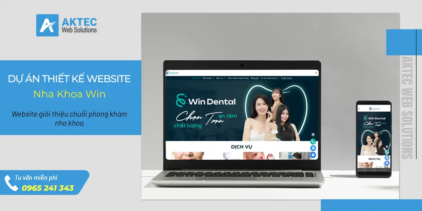 Dự án thiết kế website Nha Khoa Win