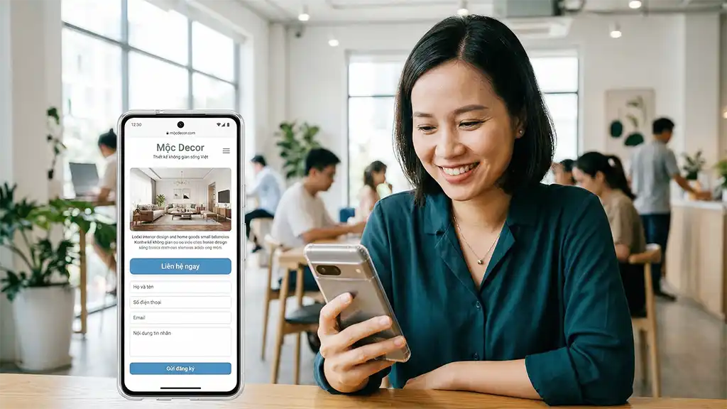 Khách hàng tương tác website