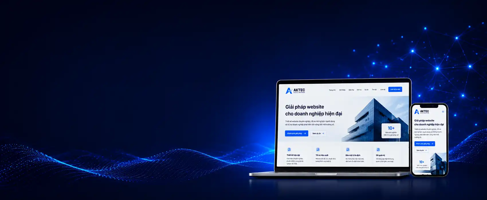 AKTEC cung cấp giải pháp website dành cho doanh nghiệp