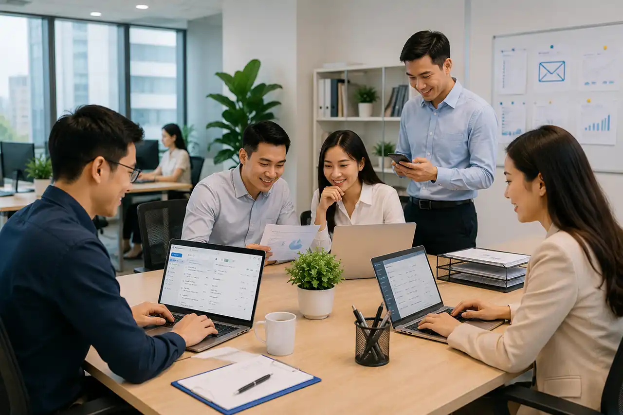 Hệ thống email giúp doanh nghiệp vận hành hiệu quả mỗi ngày.