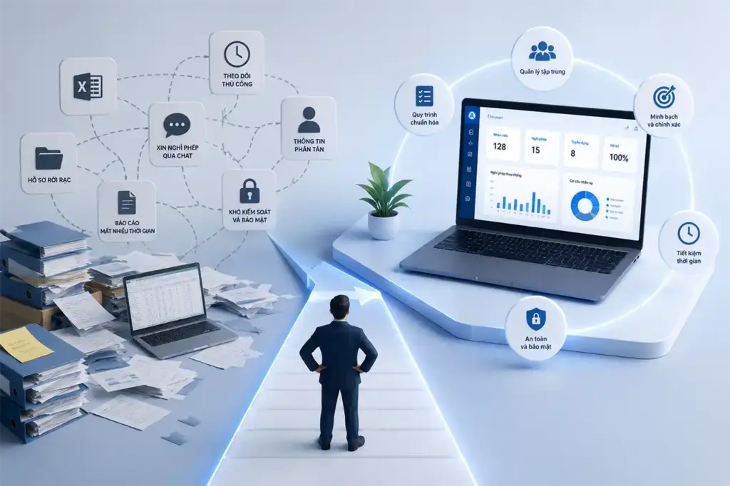 Giải pháp quản lý nhân sự cho doanh nghiệp nhỏ: Chấm dứt cảnh quản lý bằng Excel và vận hành trong hỗn loạn