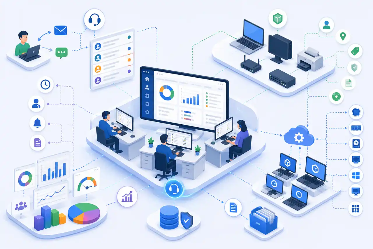 Tính năng của giải pháp Helpdesk và quản lý tài sản doanh nghiệp