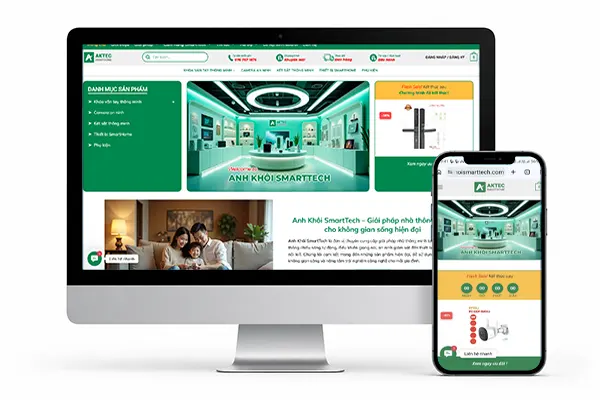 Dự án website Anh Khôi SmartTech