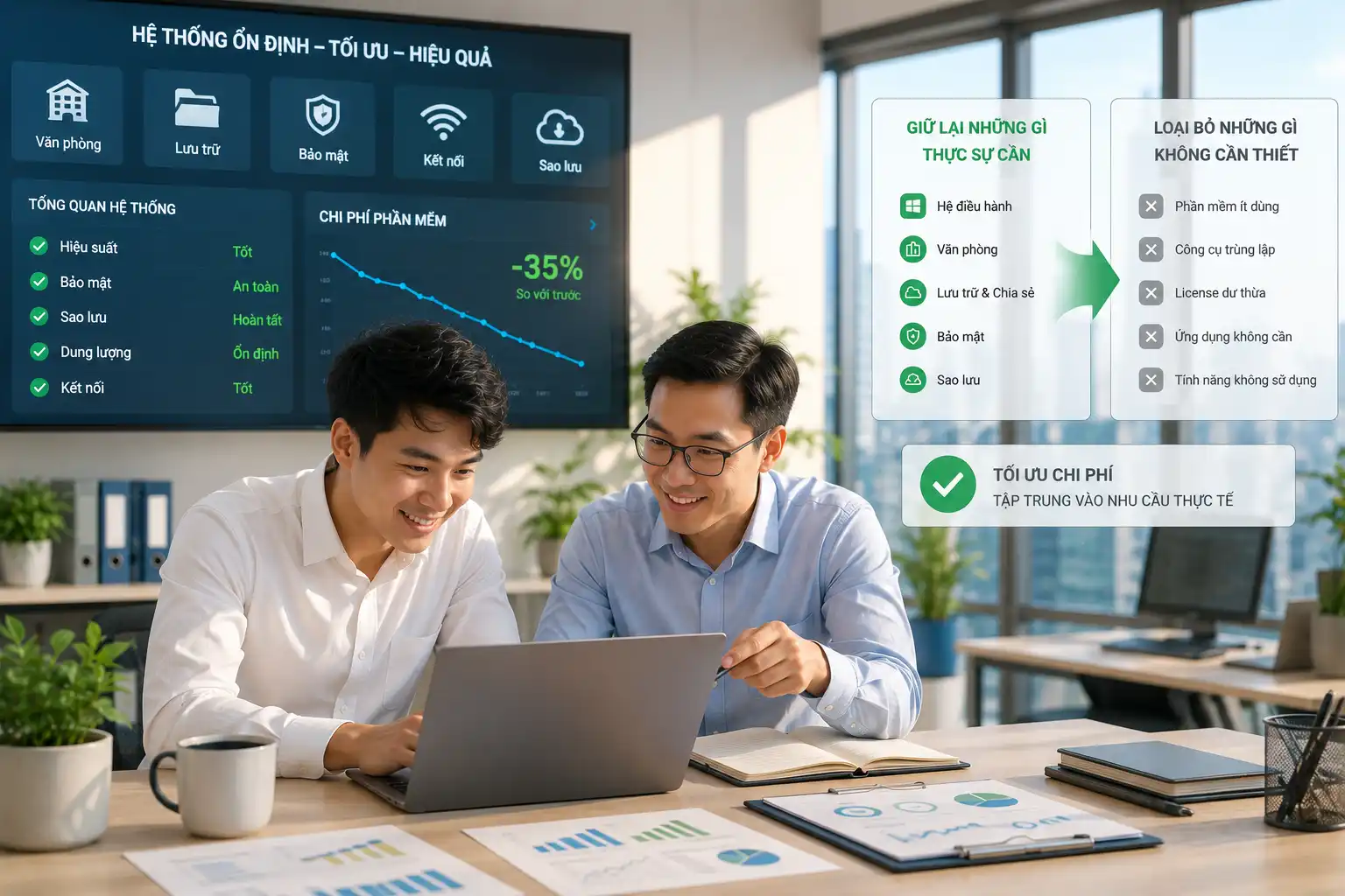 Nhẹ gánh sau khi tối ưu