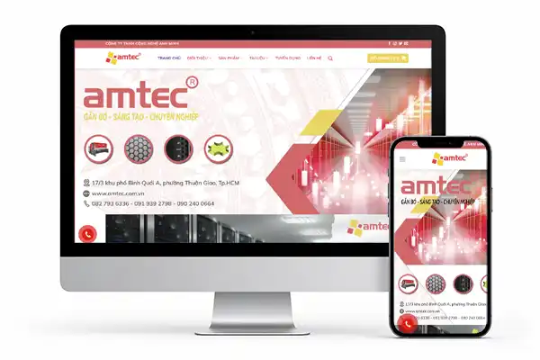 Website công ty AMTEC