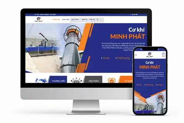 Website công ty Cơ Khí