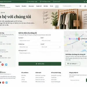 Mẫu Website Bán Hàng Thời Trang – Lumi_Trang liên hệ
