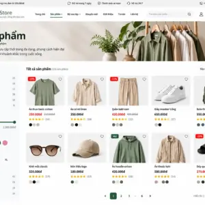 Mẫu Website Bán Hàng Thời Trang – Lumi_Trang sản phẩm