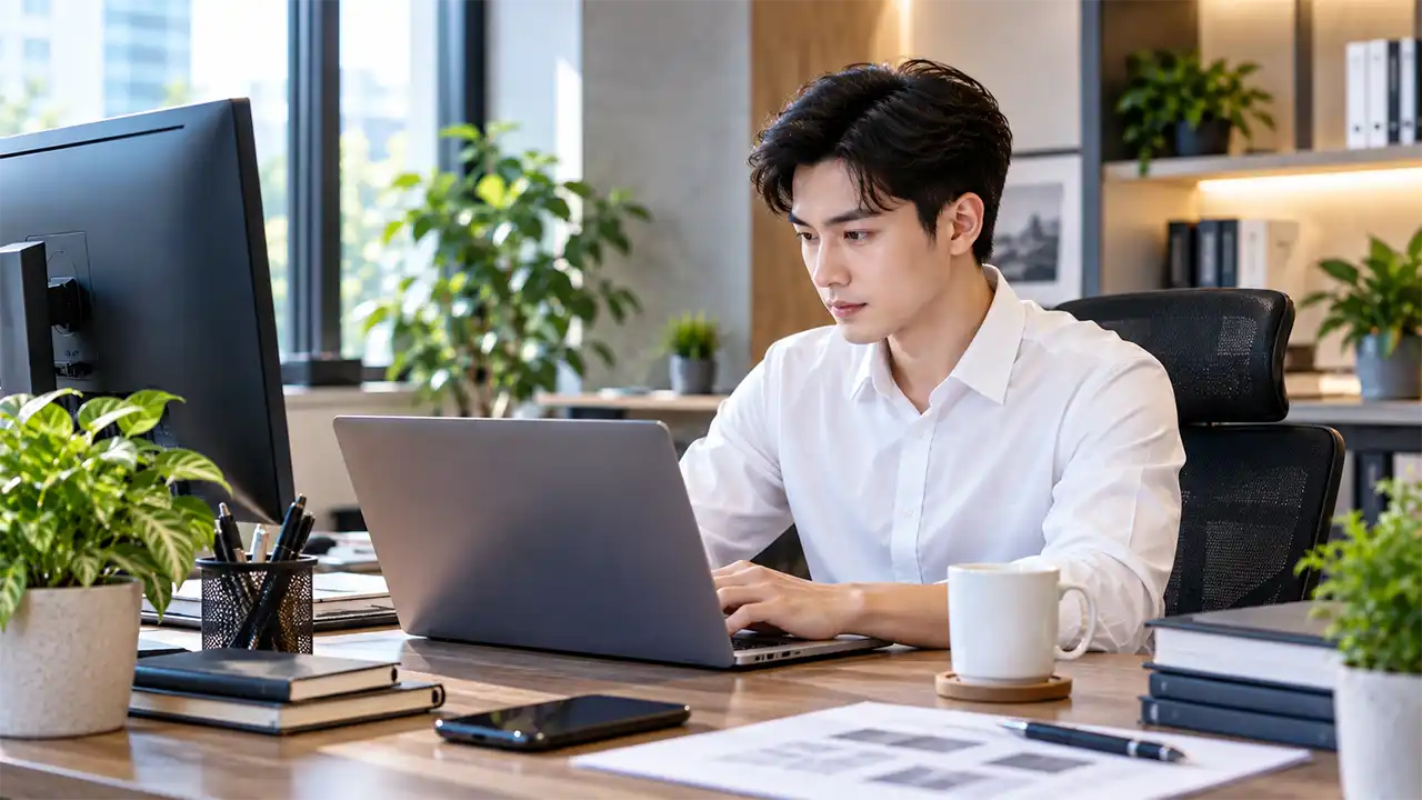 Nhân viên AKTEC phân tích và tối ưu website doanh nghiệp