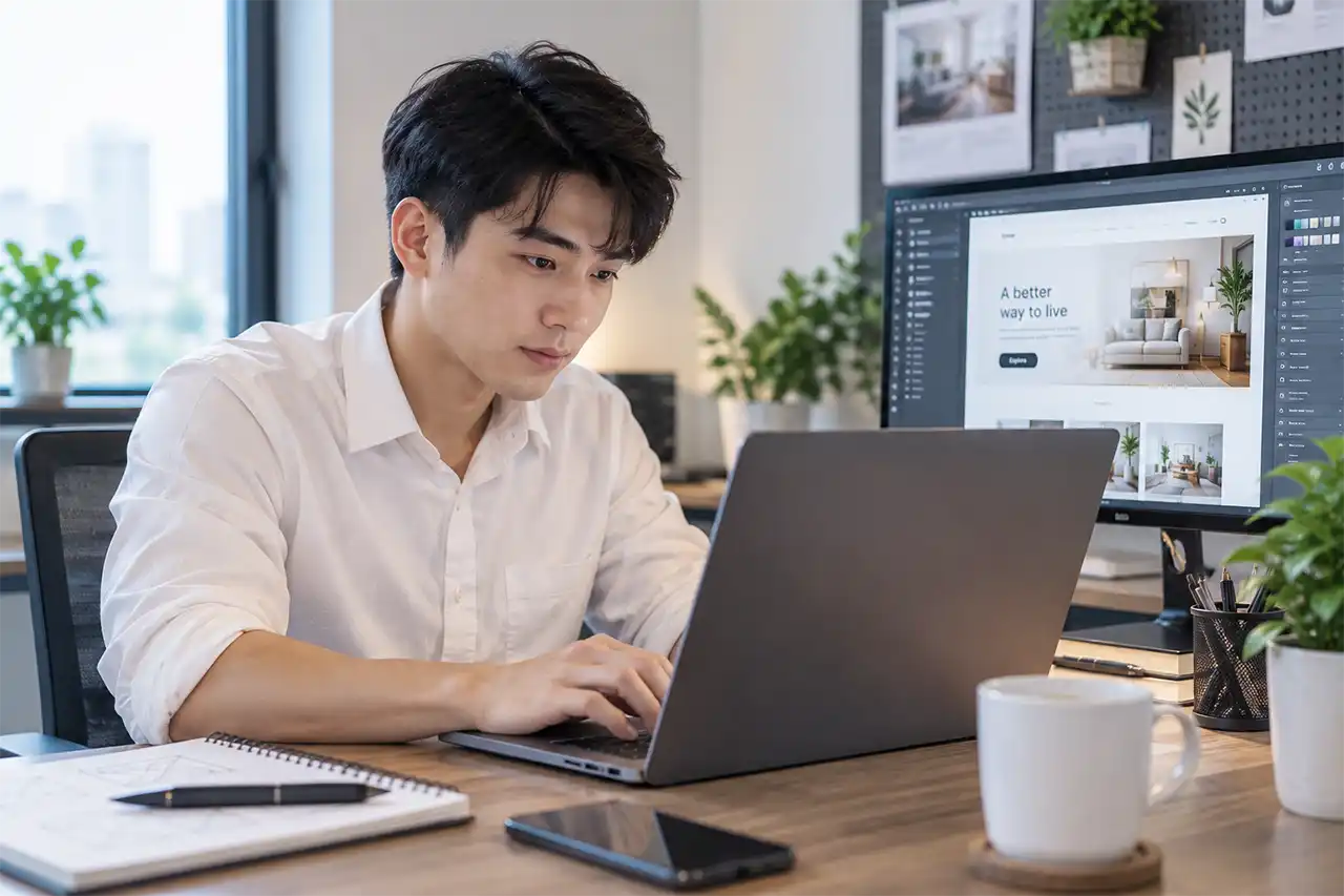 Nhân viên thiết kế website doanh nghiệp tại AKTEC