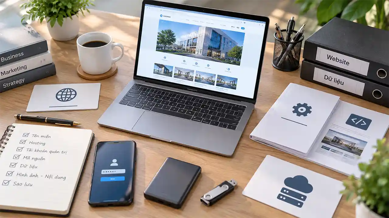 Các tài sản doanh nghiệp cần nhận khi bàn giao website