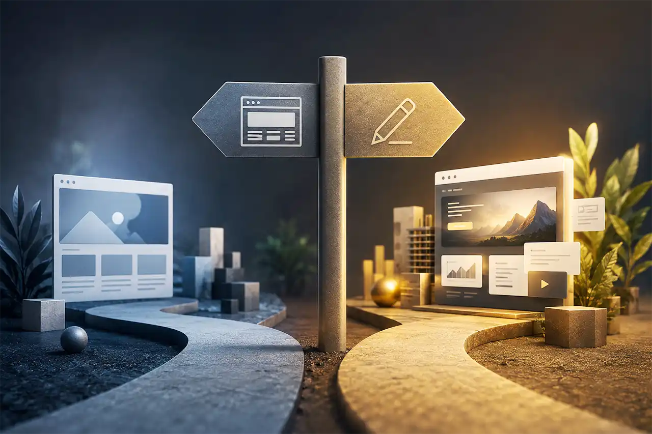 So sánh thiết kế website theo yêu cầu và website theo mẫu